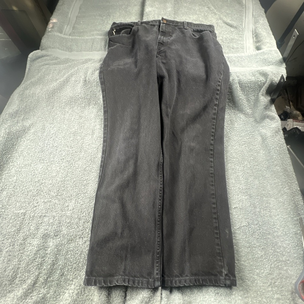 Vintage‎ LL Bean Jeans Mens 38x30 Black Classic Fit Straight Leg Denim Pants Y2K